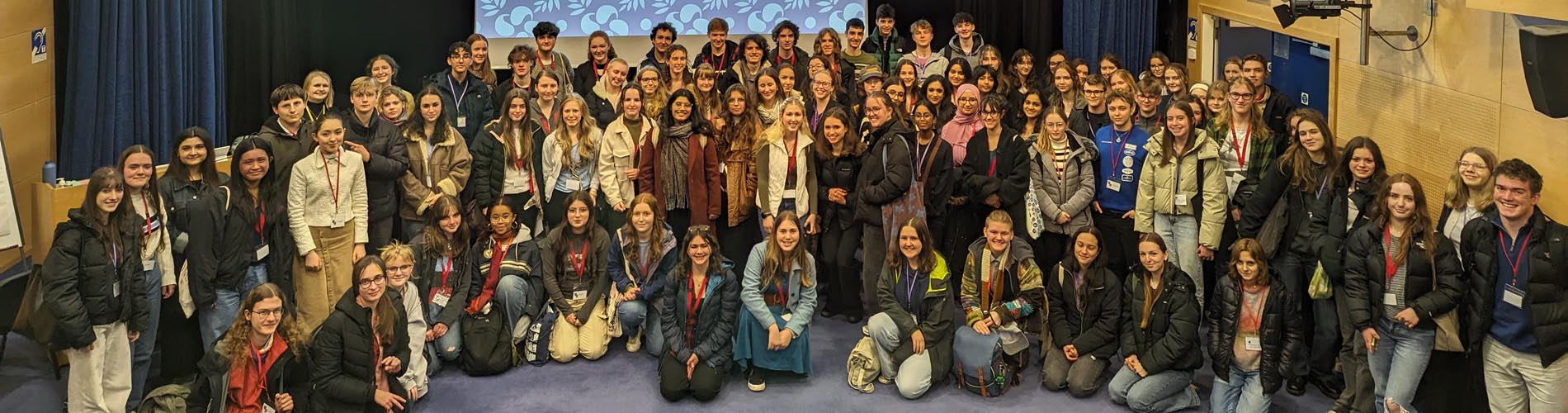 A group of students